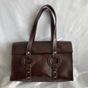 Brown leather handbag - Jones of New York